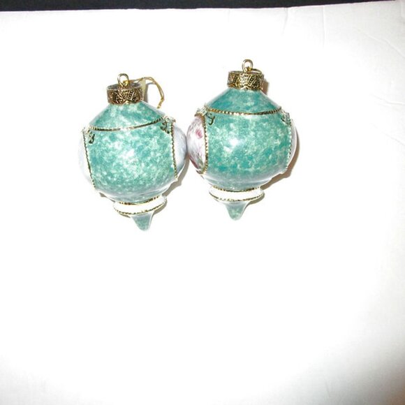 1998 Vtg Lena Liu Precious Jewels Hummingbird Ornaments Porcelain Bradford 2X - Picture 9 of 13